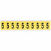 Number Label 1  Character Vinyl Cloth
