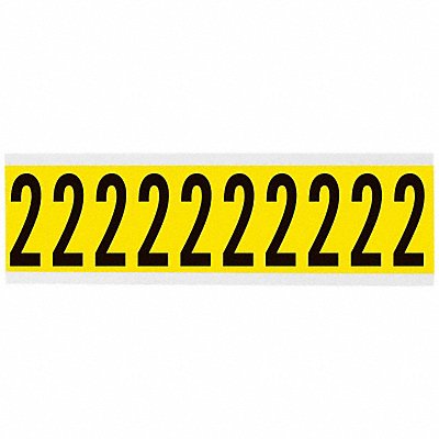 Number Label 1-15/16in.H Character Vinyl