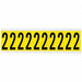 Number Label 1-15/16in.H Character Vinyl