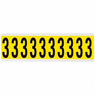 Number Label 1-15/16  Character Vinyl