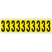 Number Label 1-15/16  Character Vinyl