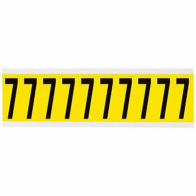 Number Label 1-15/16in.H Character Vinyl