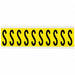 Letter Label 1-15/16in.H Character Vinyl