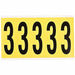 Number Label 3-7/8in.H Character Vinyl
