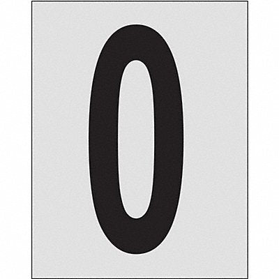 Number Label 1in.H Character PK25