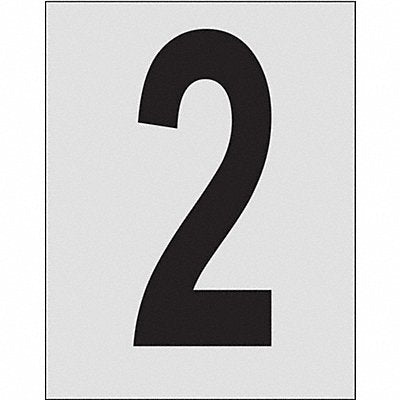 Number Label 1in.H Character PK25