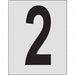Number Label 1in.H Character PK25