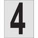 Number Label 1in.H Character PK25