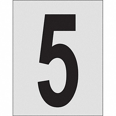 Number Label 1in.H Character PK25
