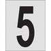 Number Label 1in.H Character PK25