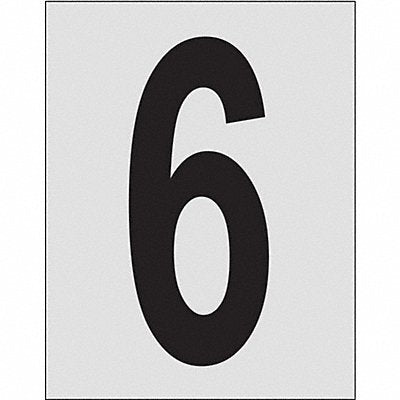 Number Label 1in.H Character PK25