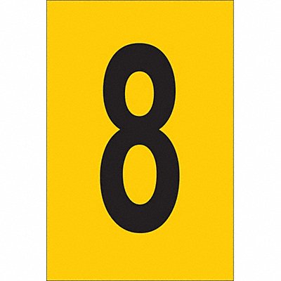 Number Label 1in.H Character PK25