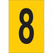 Number Label 1in.H Character PK25