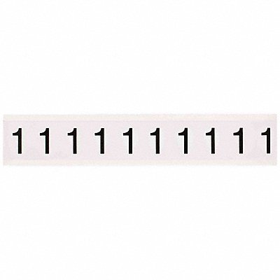 Number Label 1-1/2 H 1-1/6 W PK10