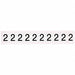 Number Label 1-1/2 H 1-1/6 W PK10