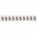 Number Label 1-1/2 H 1-1/6 W PK10