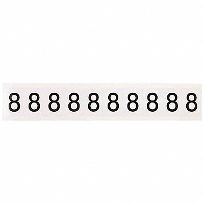 Number Label 1-1/2 H 1-1/6 W PK10