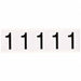 Number Label 2-1/4 H 1-13/16 W PK5