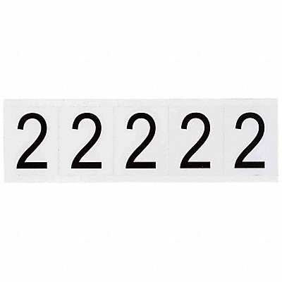 Number Label 2-1/4 H 1-13/16 W PK5