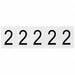 Number Label 2-1/4 H 1-13/16 W PK5