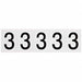 Number Label 2-1/4 H 1-13/16 W PK5