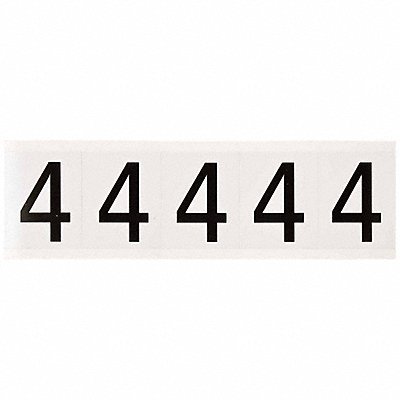 Number Label 2-1/4 H 1-13/16 W PK5