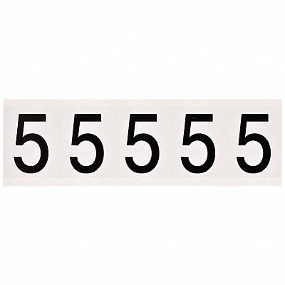 Number Label 2-1/4 H 1-13/16 W PK5
