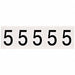 Number Label 2-1/4 H 1-13/16 W PK5