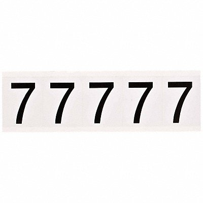 Number Label 2-1/4 H 1-13/16 W PK5
