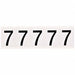 Number Label 2-1/4 H 1-13/16 W PK5
