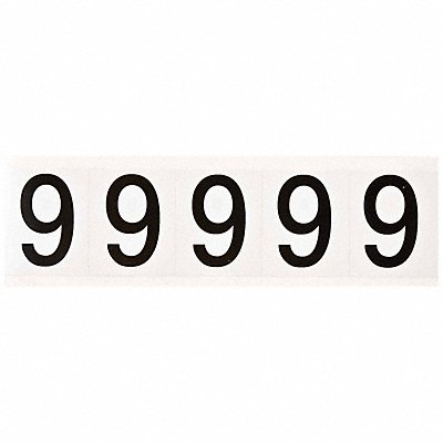 Number Label 2-1/4 H 1-13/16 W PK5