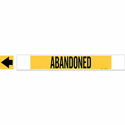 Pipe Marker Abandoned 4 in H 24 in W
