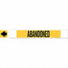 Pipe Marker Abandoned 4 in H 24 in W