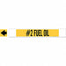 Pipe Marker #2 Fuel Oil 4 in H 24 in W