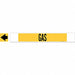 Pipe Marker Gas 4 in H 24 in W