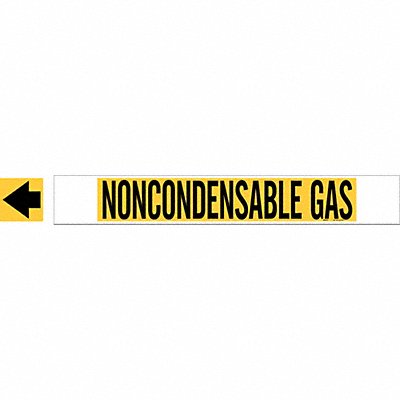 Pipe Mrkr Noncondnsable Gas 4in H 24in W