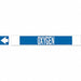 Pipe Marker Oxygen 4 in H 24 in W