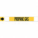 Pipe Marker Propane Gas 4 in H 24 in W