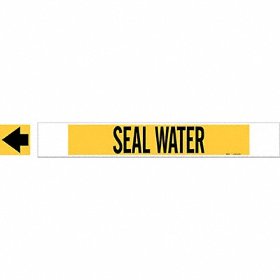 Pipe Marker Seal Water 4 in H 24 in W