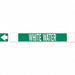 Pipe Marker White Water 4 in H 24 in W