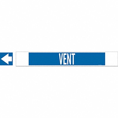 Pipe Marker Vent 4 in H 24 in W
