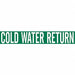 Pipe Mrkr Cold Water Return 4in H 24in W