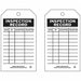 Inspection Rcd Tag 7 x 4 In Bk/Wht PK10
