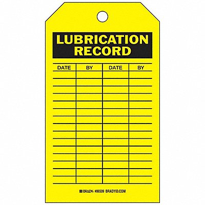 Inspection Tag 7inHx4inW HD Poly. PK10
