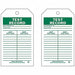 Inspection Tag 7inHx4inW HD Poly. PK10