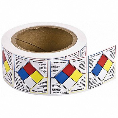 Right-to-Know Label 2 H 2 W PK500