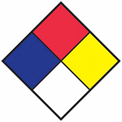 NFPA Placard 10inHx10inW Reflective PK10