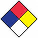 NFPA Placard 10inHx10inW Reflective PK10