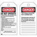 Danger Tag 5-3/4inHx3inW Cardstock PK25