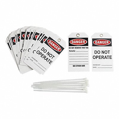 Danger Tag 5-1/2inHx3inW Vinyl PK25